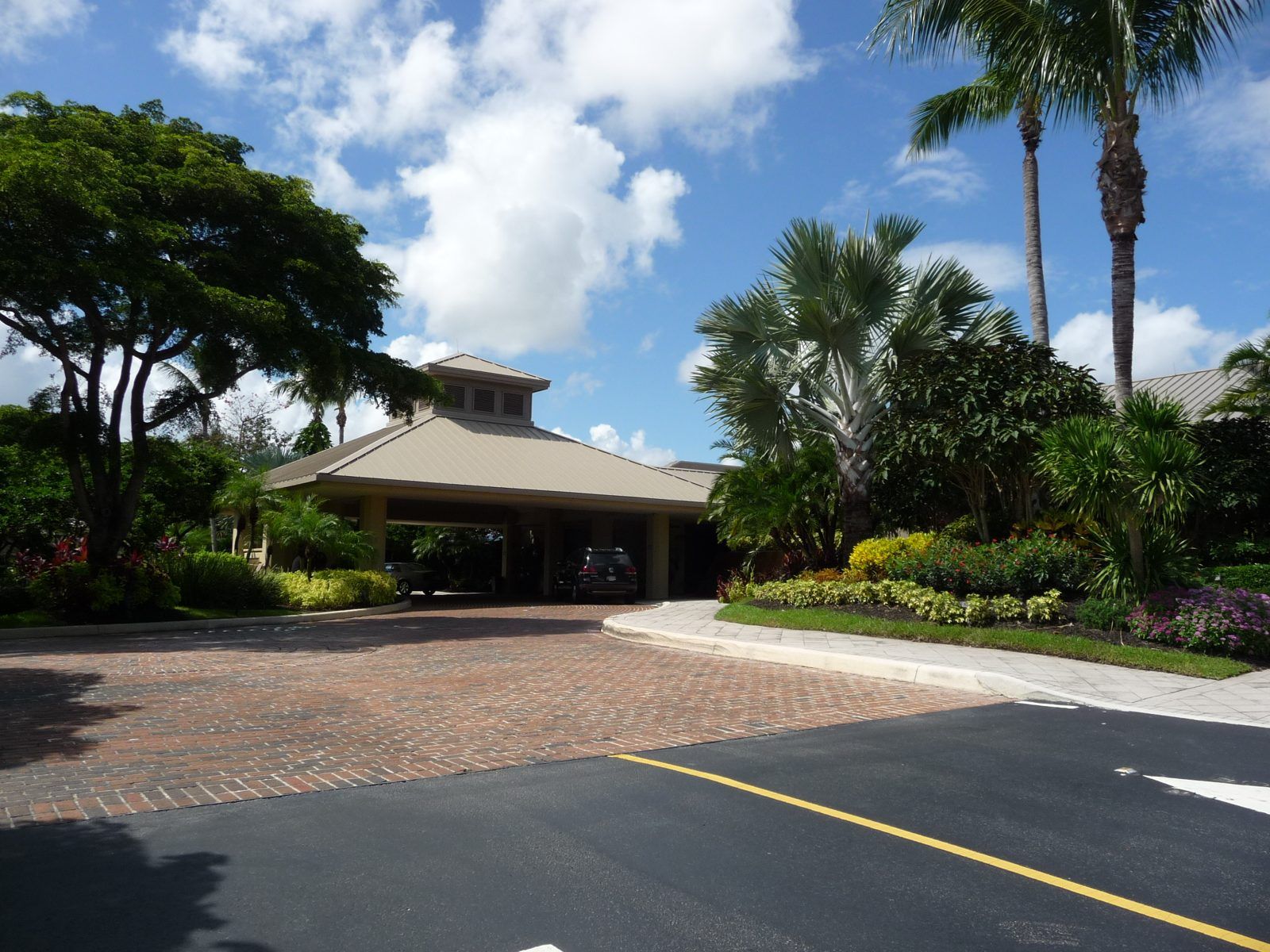 Gated entrance of a Boca Raton country club community